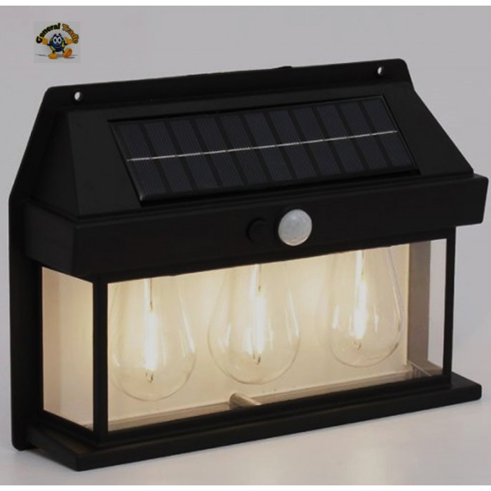 Ηλιακό φωτιστικό LED με 3 λάμπες General Trade 66528883