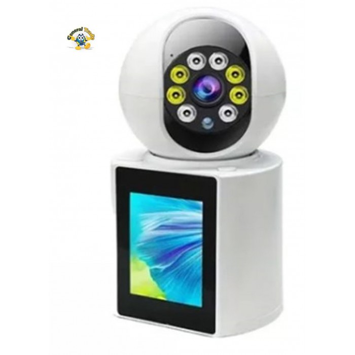 Ασύρματη κάμερα οικιακής ασφάλειας με δυνατότητα βιντεοκλήσης και οθόνη 2.8″ General Trade 80100200
