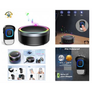Ασύρματο Κουδούνι Πόρτας με Ηχείο Bluetooth 2 σε 1 General Trade 00069942