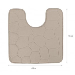 Πατάκι Μπάνιου Λεκάνης σε Μπεζ Χρώμα 45x45cm Galifas 7985750