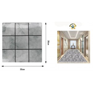 Αυτοκόλλητη Ταπετσαρία Τοίχου 30x30cm Πολύχρωμη General Trade 0733097
