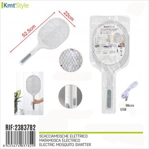 Ηλεκτρική Ρακέτα Εντόμων USB 22x52.5cm Kmt Style 2383782