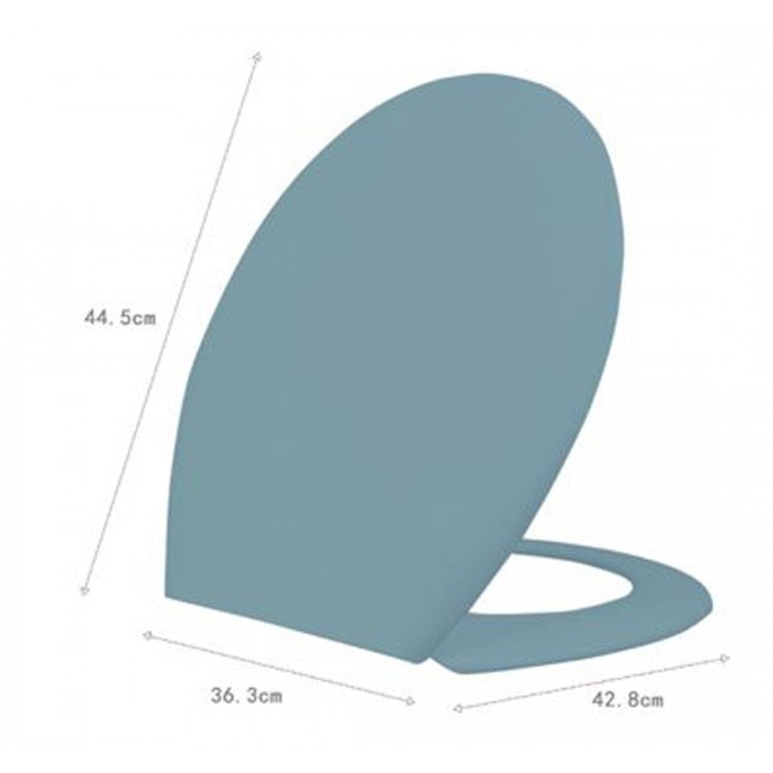 Καπάκι Λεκάνης Πλαστικό Γαλάζιο 36.3x42.8cm ForHome 245964