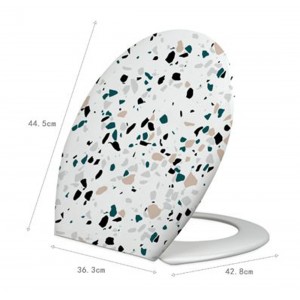 Καπάκι Λεκάνης Πλαστικό Πολύχρωμο 36.3x42.8cm ForHome 245711