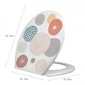 Καπάκι Λεκάνης Πλαστικό Πολύχρωμο 36.3x42.8cm ForHome 245868