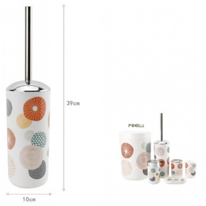 Πλαστικό Πιγκάλ Μπάνιου Πολύχρωμο 10x39cm ForHome 245861