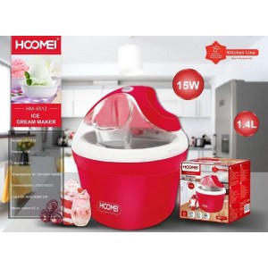 Παγωτομηχανή Πολύχρωμη 1.4L 21x21x22.5cm Hoomei HM-6512R
