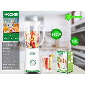 Μπλέντερ 1lt 350Watt Λευκό Hoomei HM-6728