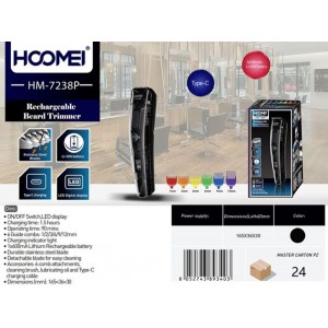 Επαναφορτιζόμενη Κουρευτική Μηχανή Hoomei HM-7238P