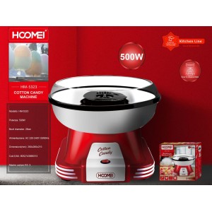 Μηχανή για Μαλλί της Γριάς 28cm Κόκκινη Hoomei HM-5323