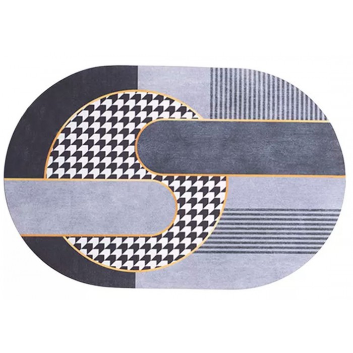 Πατάκι Αντιολισθητικό Μπάνιου Πολύχρωμο σχέδιο Σχήματα 38x58cm ForHome 244001