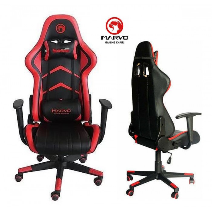 Καρέκλα Gaming Δερματίνης Μαύρο/Κόκκινο Marvo CH-106 