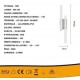 Φωτιστικό Απλίκα LED Τοίχου 10W 6500K 7x36.5cm ForHome 751805