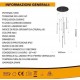 μοντέρνο κρεμαστό φωτιστικό LED 105W 6500K μαύρο πολύφωτο οροφής