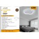 LED πλαφονιέρα οροφής 43W 6500K μοντέρνο φωτιστικό λευκό