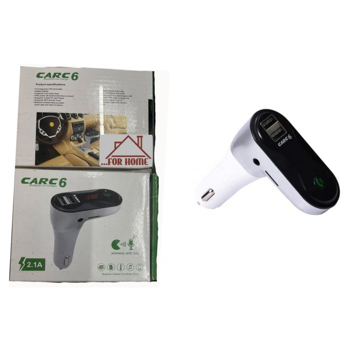 FM Transmitter Αυτοκινήτου Πολυλειτουργικός πομπός Bluetooth ForHome Car C6  