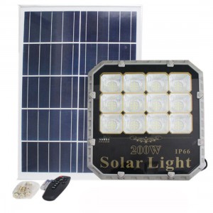Ηλιακός Προβολέας Led Solar Panels 200W IP66 με τηλεχειριστήριο ForHome 244013