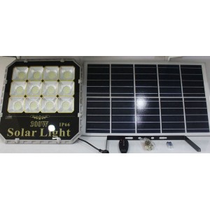Ηλιακός Προβολέας Led Solar Panels 300W με τηλεχειριστήριο ForHome 244014