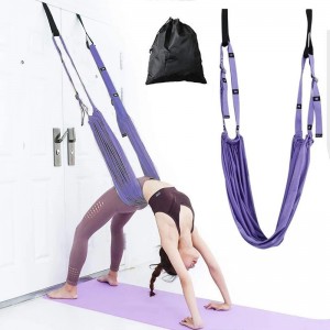 Πανί Aerial Yoga Μήκους 3.3μ. με Ιμάντες για Στήριξη σε Πόρτα Πολύχρωμο ForHome 243005