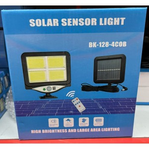 Ηλιακός Προβολέας Τοίχου COB LED με Ανιχνευτή Κίνησης, Φωτοκύτταρο & Πάνελ Φόρτισης ForHome 520014