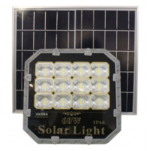 Ηλιακός Προβολέας Led Solar Panels 60W με τηλεχειριστήριο ForHome 244008