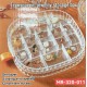 Μπιζουτιέρα Πλαστική Τετράγωνη 15x15x2.8cm ForHome 320011