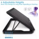 Cooling Pad για Laptop έως 17" με 2 Ανεμιστήρες και Φωτισμό ForHome 605035