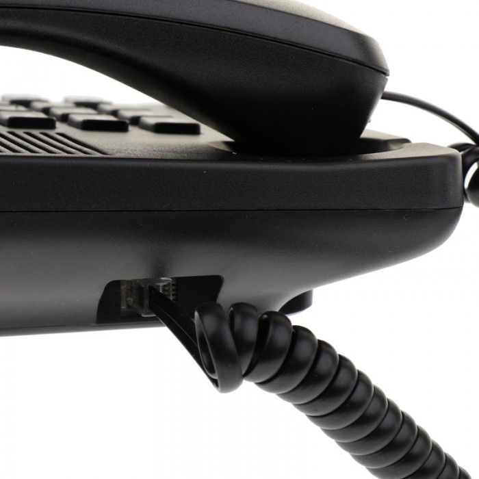 Ενσύρματο Τηλέφωνο Γραφείου Μαύρο ForHome 246005