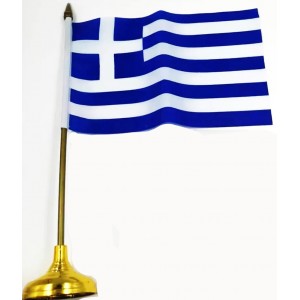 Σετ Σημαιάκια Επιτραπέζια Ελληνικά 21x14cm 12 τεμαχίων ForHome 322002