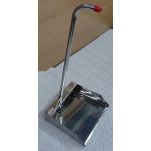 Φαράσι Ανοξείδωτο Ασημί με Κοντάρι 27.5x24.5x62cm ForHome 244016