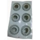 Φόρμα Σιλικόνης 6 θέσεων 19x17x5cm ForHome 024307