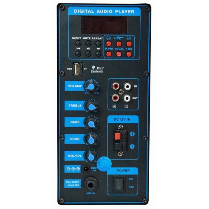 Ρετρό Ηχείο με λειτουργία Karaoke 300watt BLUETOOTH και 2 ασύρματα μικρόφωνα 6,5” General Trade 15434526