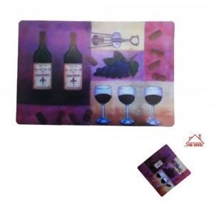 Σετ Σουπλά Πολύχρωμα σχέδιο Κρασιά 46x30.5cm 4 τεμαχίων ForHome 272810