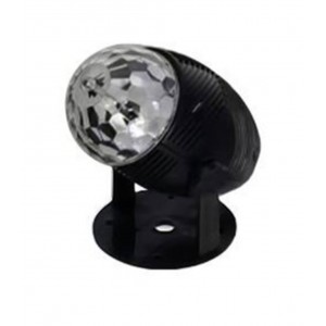 LED 18180 Διακοσμητικό Φωτιστικό με Φωτισμό RGB Party Light LED σε Μαύρο Χρώμα