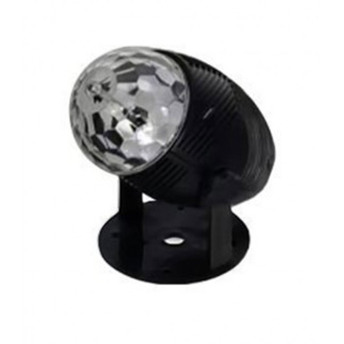 LED 18180 Διακοσμητικό Φωτιστικό με Φωτισμό RGB Party Light LED σε Μαύρο Χρώμα