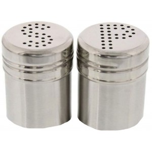 Σετ Αλατοπίπερο Ανοξείδωτο 100ml 5.5x6.5cm 2 τεμαχίων Salt and Paper