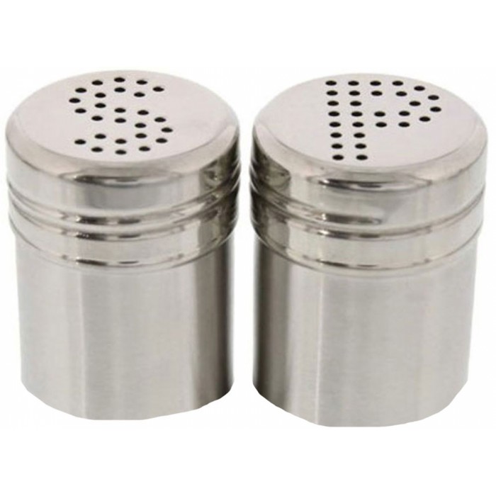 Σετ Αλατοπίπερο Ανοξείδωτο 100ml 5.5x6.5cm 2 τεμαχίων Salt and Paper