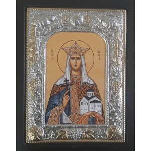 Εικόνα Ξύλινη Επίχρυση Αγία Όλγα 19x24εκ.