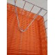Βάση για χαρτοπετσέτες τετράγωνη ψάθινη Orange Dream 17x17x7.5εκ.