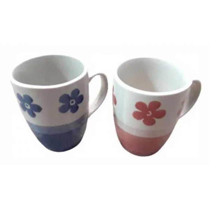 Κούπα από Πορσελάνη Πολύχρωμη 300ml 2τμχ Home 20191