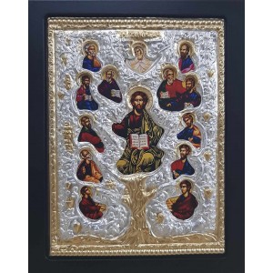 Εικόνα Ξύλινη Επίχρυση Η Άμπελος 19x24cm ForHome 301924