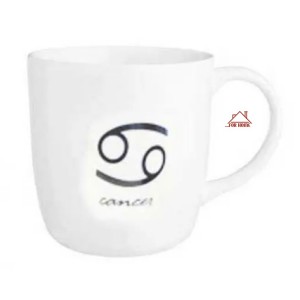 Κούπα Πορσελάνης Λευκή 200ml Ζώδιο Καρκίνος ForHome 002288