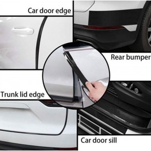 Carsun C6207 Αυτοκόλλητη Προστατευτική Λωρίδα Πόρτας Αυτοκινήτου 500x1.5cm μαύρο 
