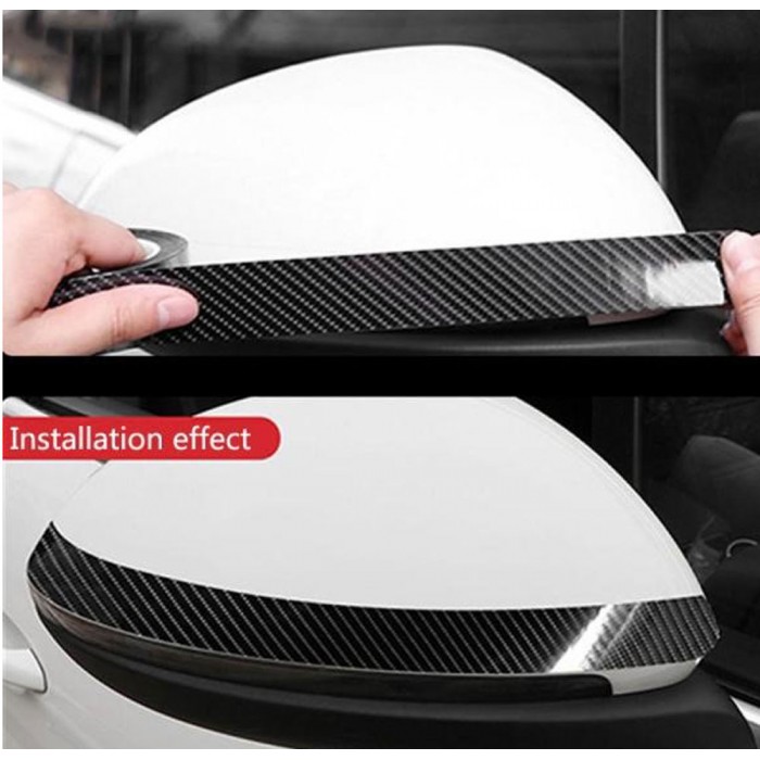 Carsun C6207 Αυτοκόλλητη Προστατευτική Λωρίδα Πόρτας Αυτοκινήτου 500x1.5cm μαύρο 