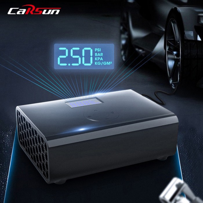 Τρόμπα Αυτοκινήτου με Καλώδιο Αναπτήρα 12V Carsun