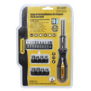 Bossram 868909 Κατσαβίδι με 18 Εναλλασσόμενες Μύτες 
