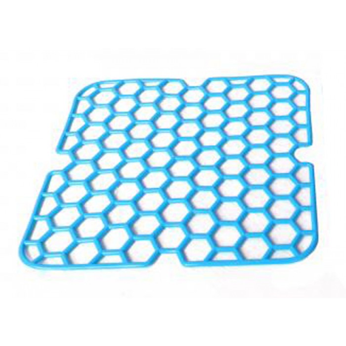 Ταπέτο Νεροχύτη Κουζίνας PVC Τετράγωνο 28x28cm Γαλάζιο