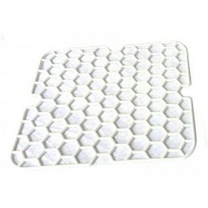 Ταπέτο Νεροχύτη Κουζίνας PVC Τετράγωνο 28x28cm Λευκό