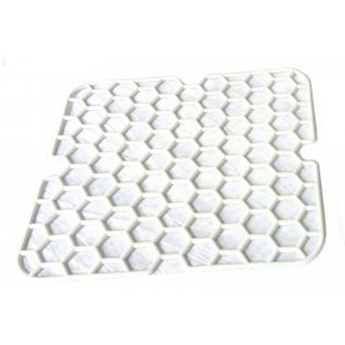 Ταπέτο Νεροχύτη Κουζίνας PVC Τετράγωνο 28x28cm Λευκό