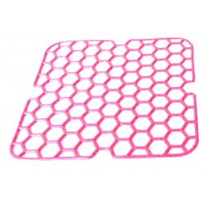 Ταπέτο Νεροχύτη Κουζίνας PVC Τετράγωνο 28x28cm Ροζ